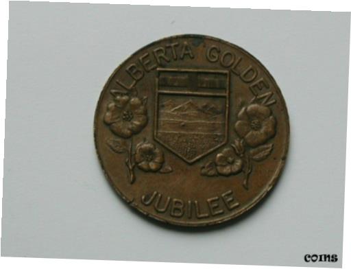 ڶ/ʼݾڽա ƥ    [̵] Alberta CANADA 1905-1955 Golden Jubilee School Children Medal Issued to Students