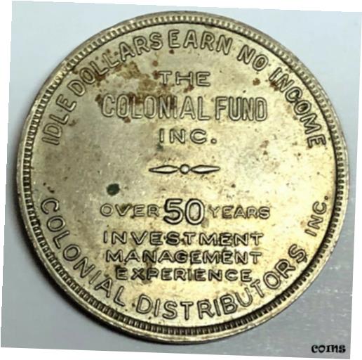 ڶ/ʼݾڽա ƥ    [̵] # C924 COLONIAL DISTRIBUTORS INC. MEDAL, COLONIAL FUND