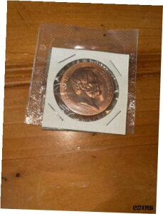 エイブラハム・リンカーン 1865 年の任期と暗殺日 銅記念ラウンドABRAHAM LINCOLN 1865 TERM AND ASSASSINATION DATE Copper Commemorative Round