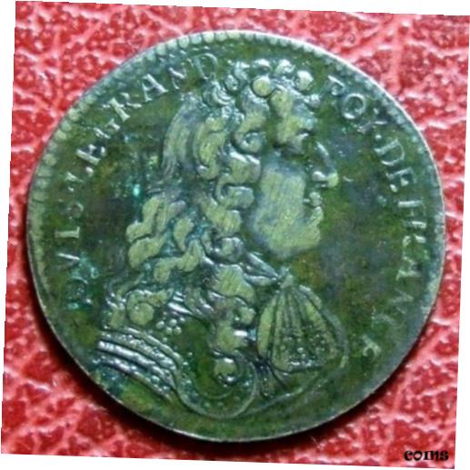 ڶ/ʼݾڽա ƥ    [̵] LOUIS XIV LE GRAND LOV. LE GRAND. ROY. DE. France EX. LILIO. LILIA 1682 Token