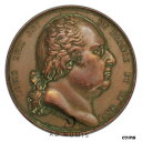 yɔi/iۏ؏tz AeB[NRC RC   [] Medal 1823 Church Of Montrouge Louis XVIII France Ttb Copper