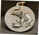 素晴らしいヴィンテージメダル ドラムを演奏するドイツのサーカスの象 レアピース ピューターAWESOME VINTAGE MEDAL GERMAN CIRCUS ELEPHANT PLAYING THE DRUM RARE PIECE PEWTER(3)