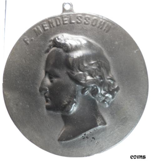 ڶ/ʼݾڽա ƥ    [̵] USA composer judaica FELIX MENDELSSOHN CHICAGO TRAINING HIGH SCHOOL pewter 110mm