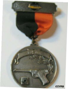 1947 年ロングアイランド ガンナーズ クラブ ピストル クラブ射撃競技メダル1947 GUNNERS CLUB OF LONG ISLAND Pistol Club Shooting Competition Medal