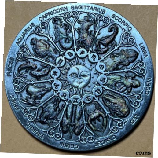 ڶ/ʼݾڽա ƥ    [̵] Challenge Medal: Zodiac 12 signs multi-color commemorative medal in pewter color