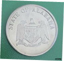 アラバマ州の紋章 ウィリアム ワイアット ビーブ コイン メダルState Of Alabama Coat Of Arms William Wyatt Bibe...