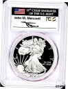 2019-W プルーフ シルバー イーグル-PCGS PR70-発行初日-マーカンティ-フラッグ-ポップ 300!!!2019-W PROOF SILVER E...