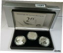 2006-W シルバー アメリカン イーグル ドル 3 コイン 米国造幣局 20 周年記念SAE $1 32669V を設定2006-W Silver American Eagle Dollar 3 Coin US Mint 20th Anniv. Set SAE $1 32669V