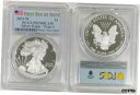 yɔi/iۏ؏tz AeB[NRC RC   [] 2021 W SILVER AMERICAN EAGLE $1 TYPE 1 PCGS PR70DCAM FIRST DAY OF ISSUE FLAG