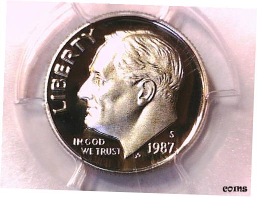  アンティークコイン コイン 金貨 銀貨  1987 S Proof Roosevelt Dime PCGS PR 70 DCAM 81461929