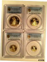 2008 W ゴールド イーグル $50、$25、$10、$5 PCGS PR70 DCAM ゴールド シールド コンプリート セット2008 W Gold E...