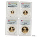 4 個セット 2018-W ゴールド イーグル PCGS PR70DCAM ファースト ストライク ディープ カメオ イーグル プルーフSet of 4 201...