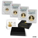 4 個セット 2021-W ゴールド イーグルス T2 PCGS PR70DCAM 発行初日フラグ OGP イーグル付きSet of 4 2021-W Gold...