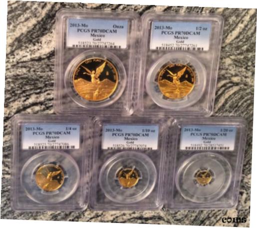 yɔi/iۏ؏tz AeB[NRC  2013 Mexico PCGS PR70 DCAM 5 Coin Proof Gold Libertad Set - Mintage 250 Sets [] #gct-wr-010515-547