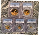 2013 メキシコ PCGS PR70 DCAM 5 コイン プルーフ ゴールド リベルタ セット - ミント 250 セット2013 Mexico PCGS ...