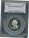 1995-S プルーフ ジェファーソン ニッケル PCGS PR 70 DCAM *パーフェクト 70 として評価!*1995-S Proof Jefferson Nickel PCGS PR 70 DCAM *Graded As A Perfect 70!*
