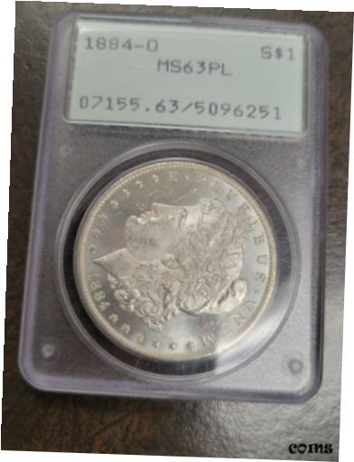 yɔi/iۏ؏tz AeB[NRC RC   [] 1884 O Morgan 90%$ Silver Dollar PCGS MS-63 PL OLD GREEN LABEL