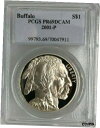 yɔi/iۏ؏tz AeB[NRC RC   [] 2001-P American Buffalo Silver Dollar Coin PCGS PR69DCAM