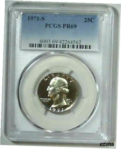 yɔi/iۏ؏tz AeB[NRC RC   [] 1971-S 25C Washington Quarter PCGS PR69 Clad 21ssc1230