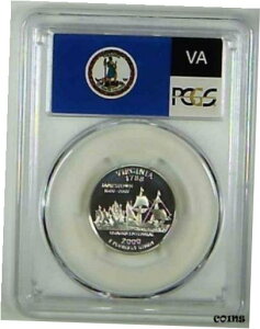 2000-S 25C バージニア州ステート クォーター PCGS PR69 DCAM 90% シルバー 22lowo01152000-S 25C State Quarter Virginia PCGS PR69 DCAM 90% Silver 22lowo0115