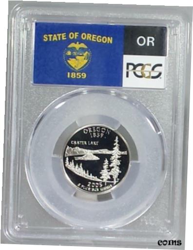 yɔi/iۏ؏tz AeB[NRC RC   [] 2005 - S Clad Washington Quarter - Oregon - PCGS PR69DCAM - Flag Series