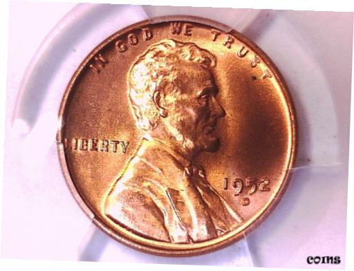 1952 D 󥫡   ڥˡ PCGS MS 65 RD 384451951952 D Lincoln Wheat C...