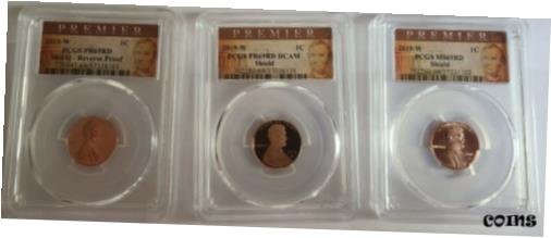 yɔi/iۏ؏tz AeB[NRC RC   [] 2019-W Lincoln Cent West Point Premier Label 3- coin set PCGS PF69 PR69, MS69