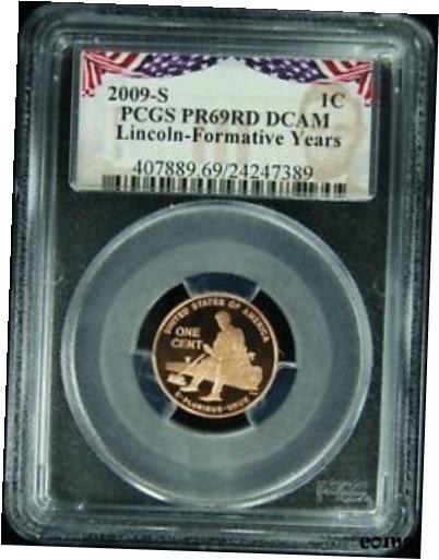  アンティークコイン コイン 金貨 銀貨  2009-S PCGS PR69RD DCAM Lincoln-Formative Cent Presidential Label