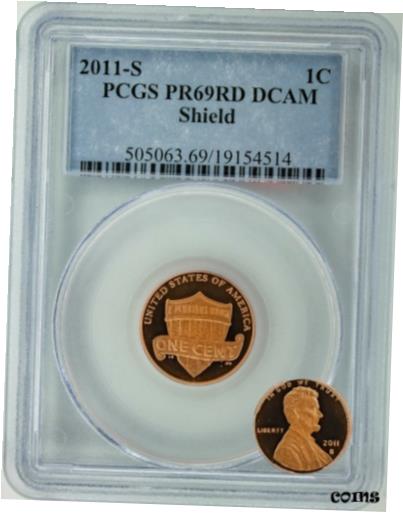 【極美品/品質保証書付】 アンティークコイン コイン 金貨 銀貨 [送料無料] 2011 S PCGS Proof Certified Red Deep Cameo Lincoln Shie..