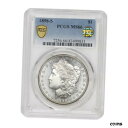 【極美品/品質保証書付】 アンティークコイン 銀貨 1898-S $1 Silver Morgan PCGS MS66 Gem graded San Francisco PQ Approved coin [送料無料] #sct-wr-010573-2705