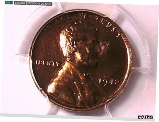 1942 󥫡   PCGS PR 63 RD 32494792 ӥǥ1942 Lincoln Wheat Cent ...