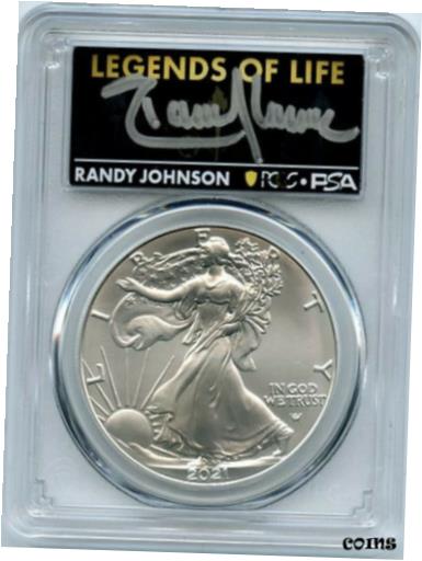 ڶ/ʼݾڽա ƥ    [̵] 2021 ASE $1 Type 2 PCGS PSA MS70 Legends of Life Randy Johnson Seattle Mariners