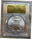 2017-P アメリカン シルバー イーグル 〜 PCGS MS70 〜 金箔ラベル (ZA〜300)2017-P American Silver Eagle ...