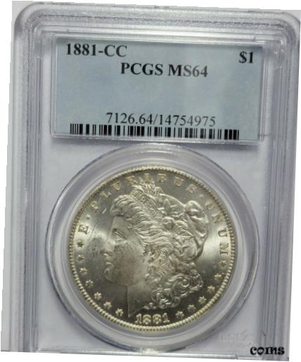 ڶ/ʼݾڽա ƥ Ų 1881 CC $1 PCGS MS64 14754975 [̵] #oot-wr-010573-6114