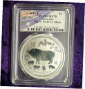 2019 PCGS MS70 亥年、Fu Privy 1オンス .9999 ファイン シルバー オーストラリア $12019 PCGS MS70 Year of the Pig w/ Fu Privy 1oz .9999 Fine Silver Australia $1