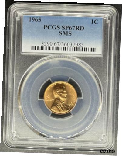 【極美品/品質保証書付】 アンティークコイン コイン 金貨 銀貨 [送料無料] 1965 SMS Lincoln Memorial Cent PCGS SP-67 RD, Buy 3 Items, Get $5 Off!