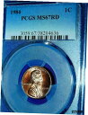 1984 1C RD リンカーン記念館セント-PCGS #3059 グレード MS67RD--520-11984 1C RD Lincoln Memorial Cent-PCGS #3059 Grade MS67RD--520-1(3)