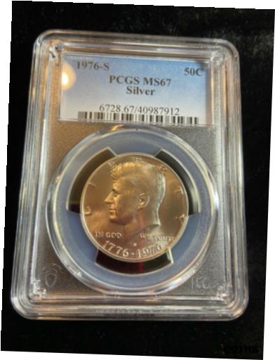 ڶ/ʼݾڽա ƥ    [̵] 1976-S Kennedy half dollar MS67 40% silver PCGS 40987912 !!!NICE!!!