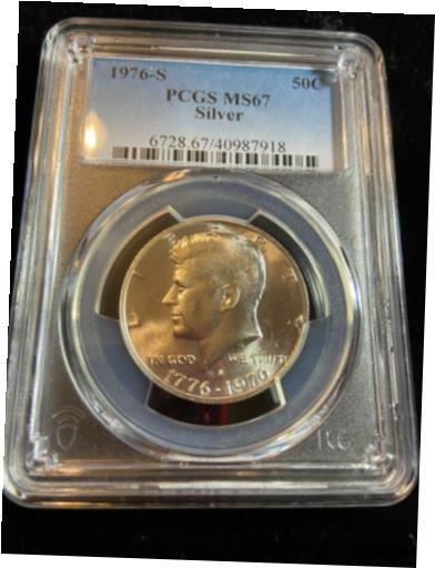 ڶ/ʼݾڽա ƥ    [̵] 1976-S Kennedy half dollar MS67 40% silver PCGS 40987918 !!!NICE!!!