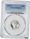 1943-S マーキュリー シルバー ダイム MS66FB PCGS1943-S Mercury Silver Dime MS66FB PCGS(3)