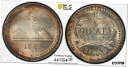 1876-P グアテマラ 1/4 リアル シルバー ワールド コイン PCGS MS66+ レア ハイグレード カラフル1876-P Guatemala 1/4...