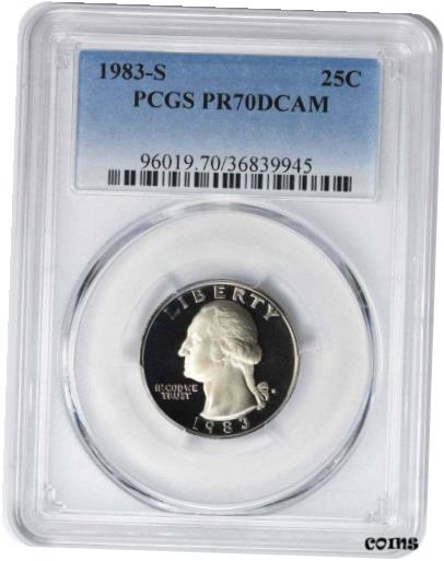 yɔi/iۏ؏tz AeB[NRC RC   [] 1983-S Washington Quarter PR70DCAM PCGS