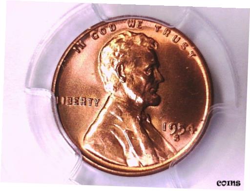 1954 S 󥫡   ڥˡ PCGS MS 66 RD 362866851954 S Lincoln Wheat C...