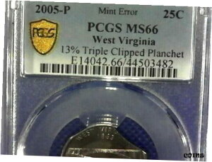 真夜中までのセール-5/05/22-2005-米国G.S. PCGS MS66 W.V. 13% T.C.P. M. そうですね。 .25cTILL MIDNIGHT SALE-5/05/22-2005-U.S. G.S. PCGS MS66 W.V. 13% T.C.P. M. Err. .25c