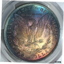 AU+/UNC 1879 モーガン シルバー ダラー PCGS 極上の色彩!再提出しますか?送料無料 WLMAU+/UNC 1879 Morgan Silver Dollar PCGS Superb Color! Resubmit? FREE SHIPPING WLM
