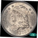 1833 キャップド バスト ハーフ ダイム PCGS および CAC MS66 フロスティ PQ+ コイン1833 Capped Bust Half Dime...