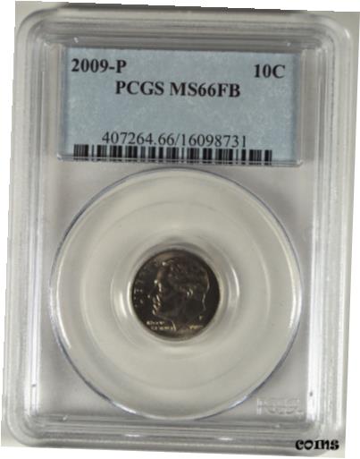 yɔi/iۏ؏tz AeB[NRC RC   [] 2009-P ROOSEVELT DIME PCGS MS66FB FULL BANDS 098731