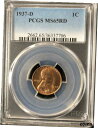 1937-D 1C RD リンカーン小麦 1 セント PCGS MS65RD 363377061937-D 1C RD Lincoln Wheat One Cent PCGS MS65RD 36337706(3)