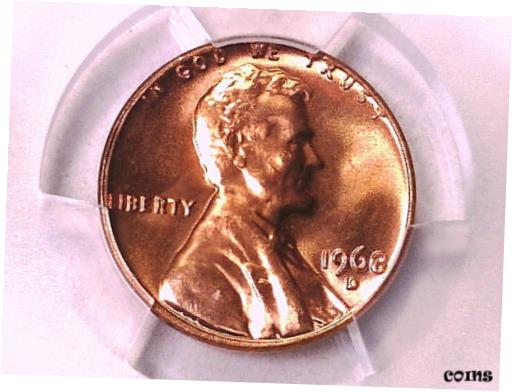  アンティークコイン コイン 金貨 銀貨  1968 D Lincoln Memorial Cent PCGS MS 65 RD 38924603