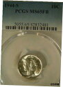 1944-S 未循環水銀ダイム PCGS グレード MS65FB1944-S UNCIRCULATED MERCURY DIME PCGS GRADED MS65FB(3)